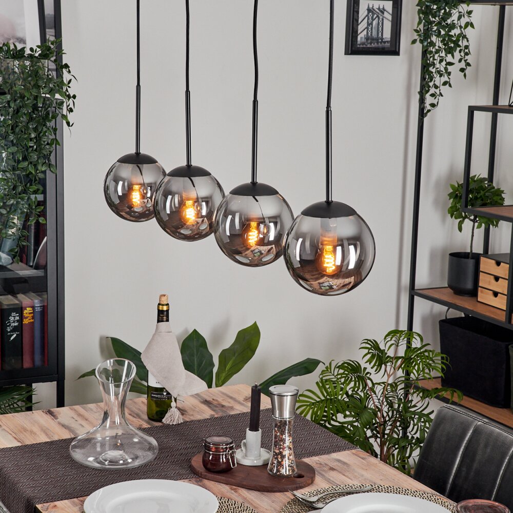 Gastor Lámpara Colgante - Cristal Ahumado, 4 luces main product photo