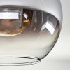 Koyoto Lámpara de Techo - Cristal Cromo, Transparente, Ahumado, 4 luces