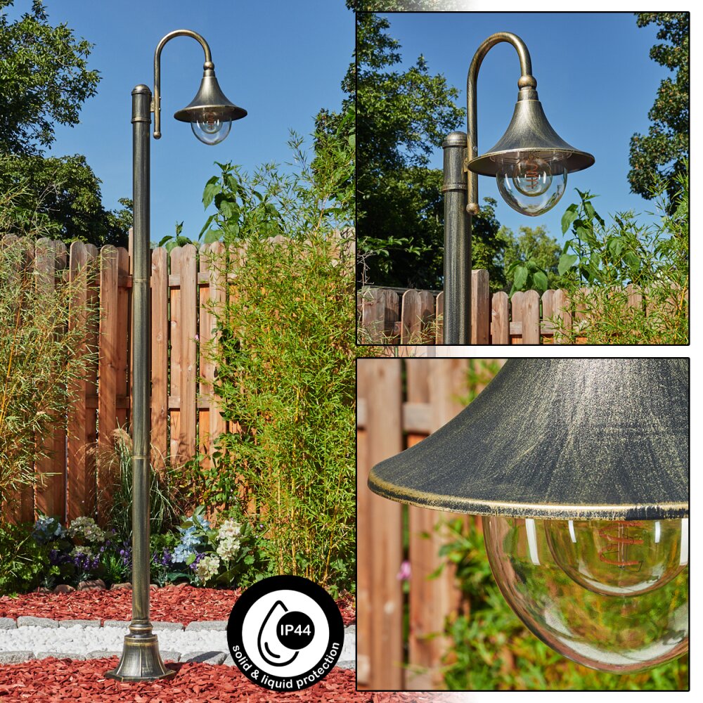 Elgin Poste de Jardín Marrón, dorado, Negro, 1 luz main product photo