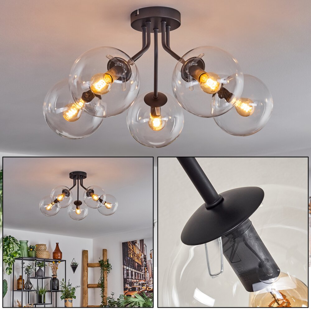 Gastor Lámpara de Techo - Cristal Transparente, 5 luces main product photo