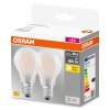 OSRAM CLASSIC A Juego de 2 LED E27 6,5 watt 2700 Kelvin 806 Lumen