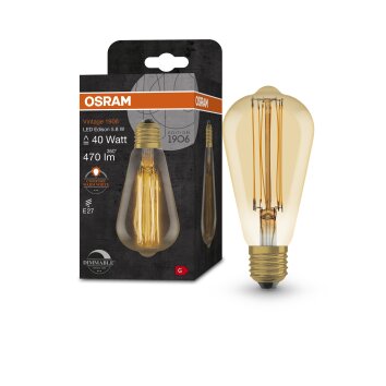 OSRAM Vintage 1906® LED E27 5.8 W 2200 Kelvin 470 Lumen