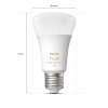 Philips Hue White Ambiance LED E27 6 Watt 2200 - 6500 Kelvin 570 Lumen