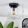 Gastor Lámpara de Techo - Cristal Transparente, 1 luz