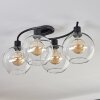 Koyoto Lámpara de Techo - Cristal Transparente, 4 luces