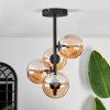 Chehalis Lámpara de Techo - Cristal Colores ámbar, 4 luces