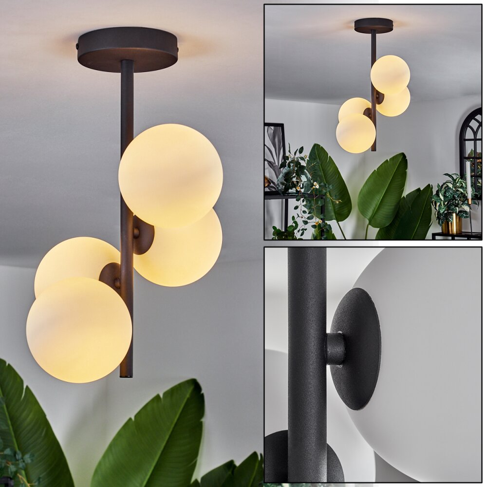 Chehalis Lámpara de Techo - Cristal Blanca, 4 luces main product photo