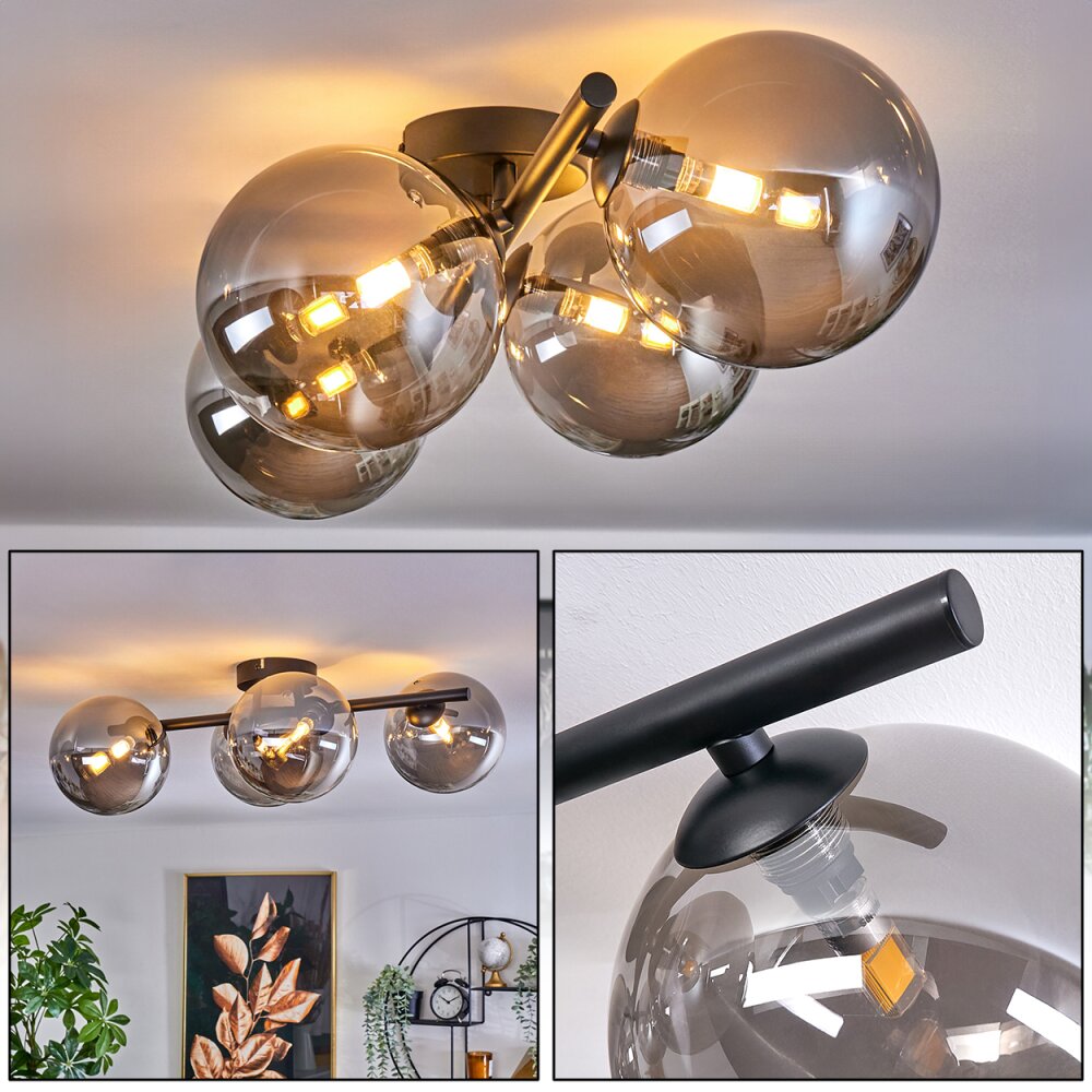 Chehalis Lámpara de Techo - Cristal Ahumado, 4 luces main product photo