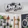 Koyoto Lámpara de Techo - Cristal Cromo, Ahumado, 4 luces