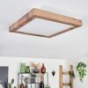 Bealeton Lámpara de Techo LED Marrón, Color madera, 1 luz