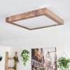 Bealeton Lámpara de Techo LED Marrón, Color madera, 1 luz