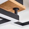 Bealo Lámpara de Techo LED Marrón, Color madera, 1 luz