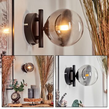 Chehalis Aplique - Cristal Transparente, Ahumado, 1 luz Chehalis Aplique - Cristal Transparente, Ahumado, 1 luz