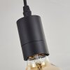 Soungou Lámpara de Techo Crudo, Negro, 5 luces