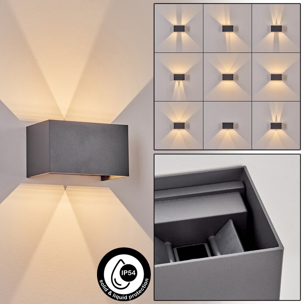 Tamarin Aplique para exterior LED Antracita, 1 luz main product photo
