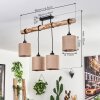Soungou Lámpara de Techo Crudo, Negro, 4 luces