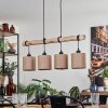 Soungou Lámpara Colgante Crudo, Negro, 4 luces