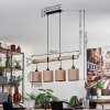 Soungou Lámpara Colgante Crudo, Negro, 4 luces