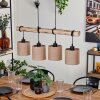 Soungou Lámpara Colgante Crudo, Negro, 4 luces