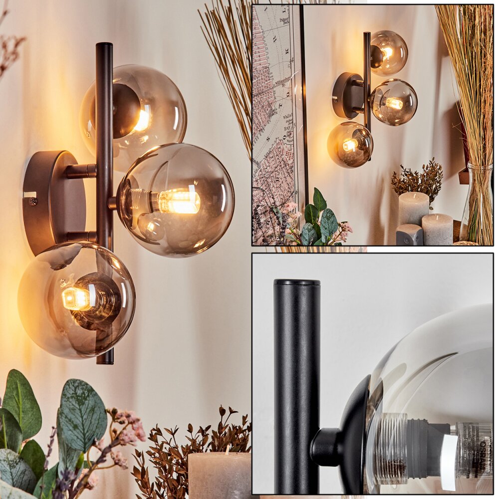 Chehalis Aplique - Cristal Ahumado, 3 luces main product photo