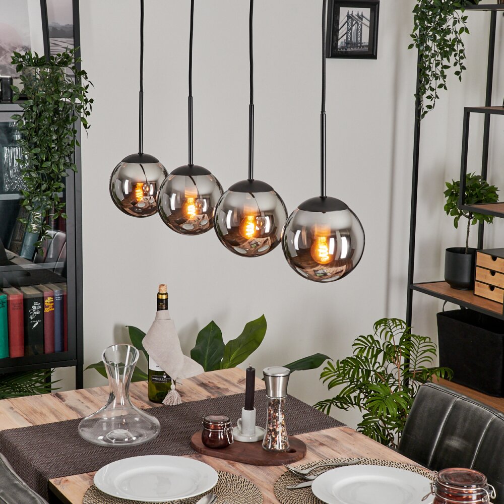 Gastor Lámpara Colgante - Cristal Cromo, Ahumado, 4 luces main product photo