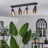 Leteque Lámpara de Techo Negro, 4 luces