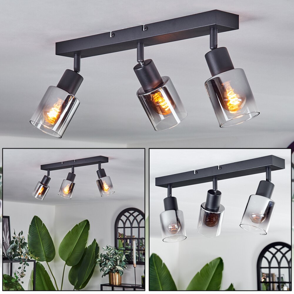 Leteque Lámpara de Techo Negro, 3 luces main product photo