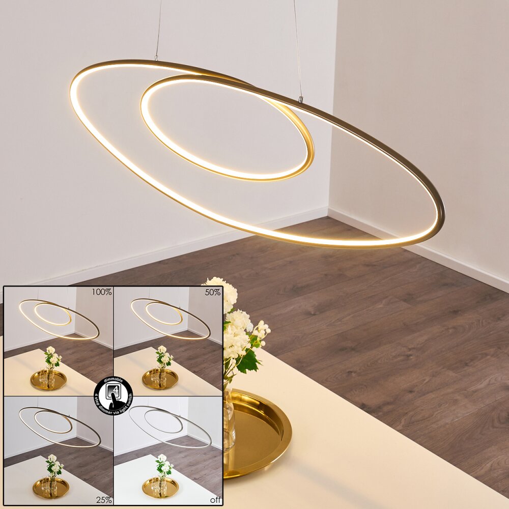 Harpeth Lámpara Colgante LED Níquel-mate, 1 luz main product photo