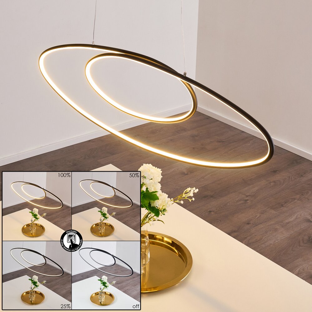 Harpeth Lámpara Colgante LED Negro, 1 luz main product photo