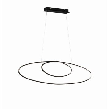 Lámpara Colgante Trio Leuchten AVUS LED Negro, 1 luz