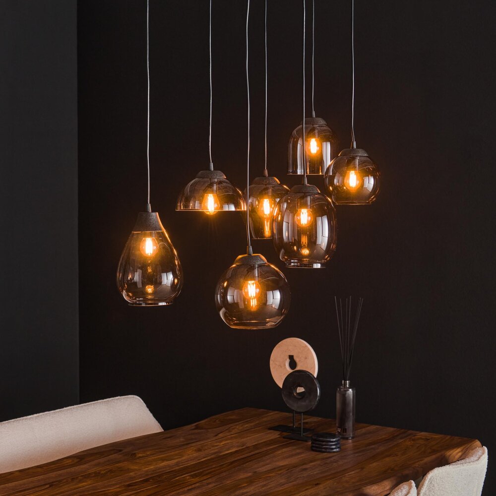 Espriella Lámpara Colgante Antracita, 7 luces main product photo