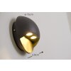 Globo ELARA Aplique para exterior LED Gris, 2 luces