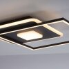 Leuchten-Direkt DOMINO Lámpara de Techo LED Negro, 1 luz