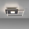 Leuchten-Direkt DOMINO Lámpara de Techo LED Negro, 1 luz