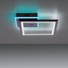 Leuchten-Direkt MUSIKA Lámpara de Techo LED Negro, 1 luz, Mando a distancia, Cambia de color
