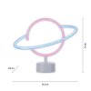 Leuchten-Direkt NEON-SATURN Lámpara de decoración LED Blanca, 1 luz