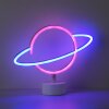 Leuchten-Direkt NEON-SATURN Lámpara de decoración LED Blanca, 1 luz