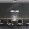 Paul-Neuhaus PURE E-CLIPSE Lámpara Colgante LED Plata, 2 luces, Mando a distancia