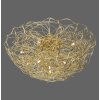 Paul-Neuhaus SAREA Lámpara de Techo dorado, 10 luces