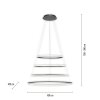 Paul-Neuhaus TESSARA Lámpara Colgante LED Antracita, 1 luz, Mando a distancia