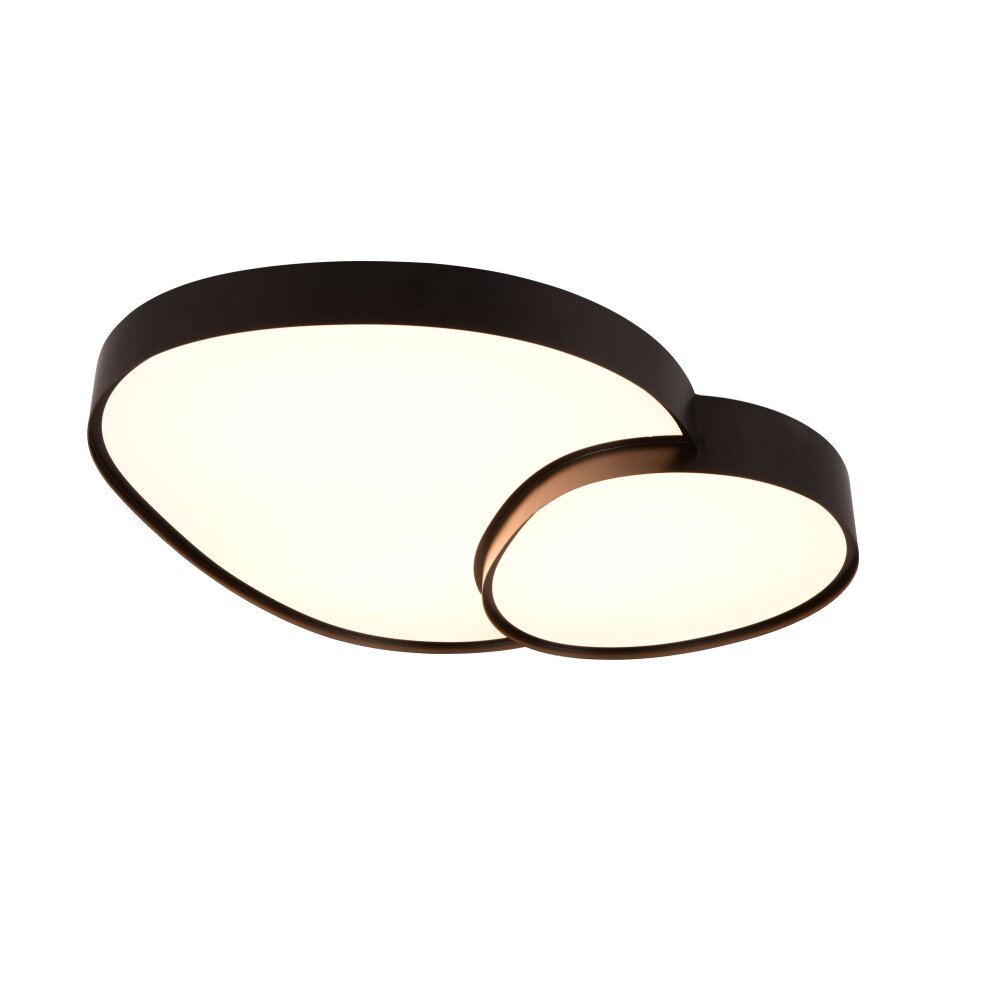 Trio RISE Lámpara de Techo LED Negro, 1 luz, Mando a distancia main product photo