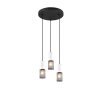 Trio TOSH Lámpara Colgante Negro, 3 luces