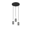 Trio TOSH Lámpara Colgante Negro, 3 luces