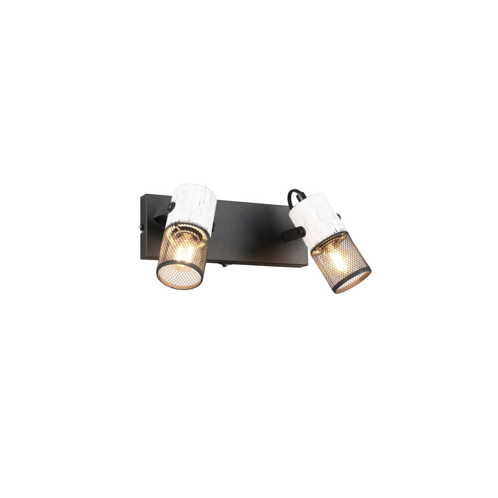 Trio TOSH Lámpara de Techo Negro, 2 luces main product photo