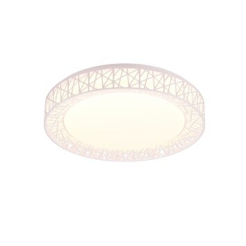 Reality CLUSTER Lámpara de Techo LED Blanca, 1 luz, Mando a distancia