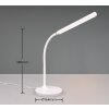 Reality TORO Lámpara de mesa LED Blanca, 1 luz