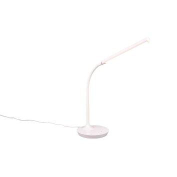 Reality TORO Lámpara de mesa LED Blanca, 1 luz