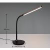 Reality TORO Lámpara de mesa LED Negro, 1 luz
