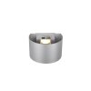 Reality TALENT Aplique para exterior LED Titanio, 2 luces, Sensor de movimiento