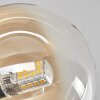 Chehalis Lámpara de Techo - Cristal 10 cm dorado, Negro, 6 luces